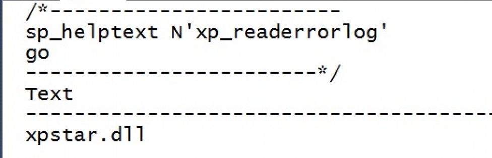 sp_readerrorlog vs xp_readerrorlog