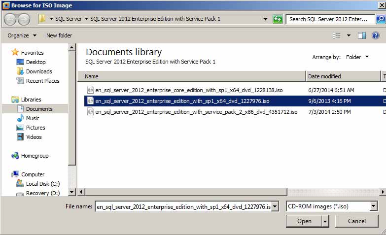 SQL Server 2012 - Enterprise Edition - SP1 - ISO file
