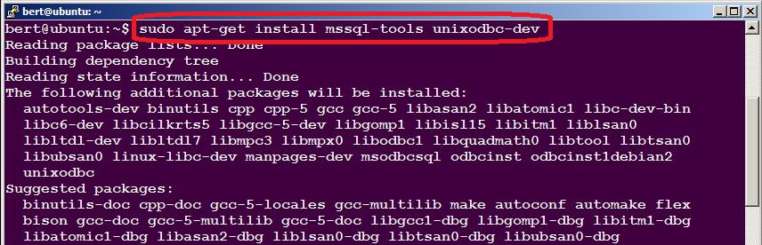 Linux SQL Tools Installation
