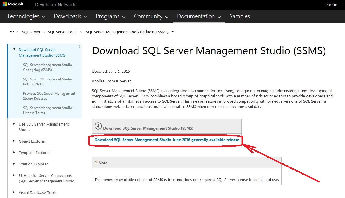 Mærkelig slidbane inden længe Install SQL Server Management Studio (SSMS) 2016 Without Internet Access –  TheSQLReport.com