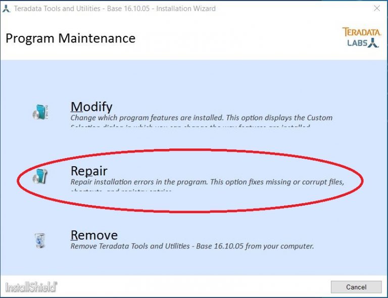 Teradata error cannot find terasso library thesqlreport